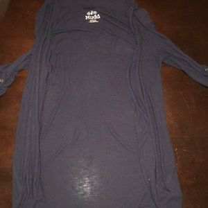 Navy Blue, half sleeve.